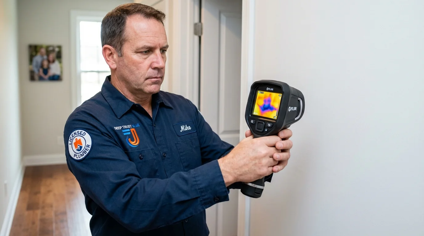 Thermal imaging leak detection by Johns Plumbing LLC in Ansted